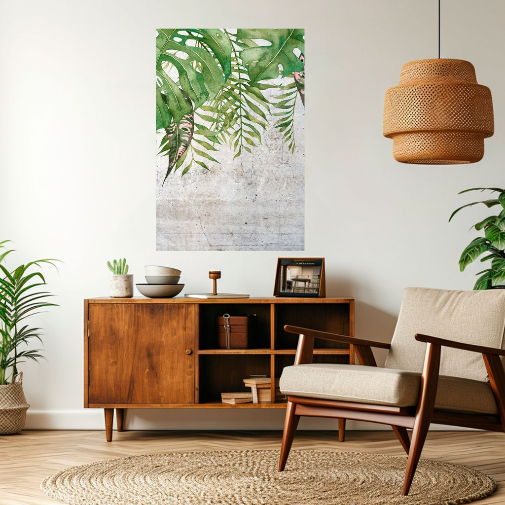 Affiche verticale autocollante URBAN TROPICS