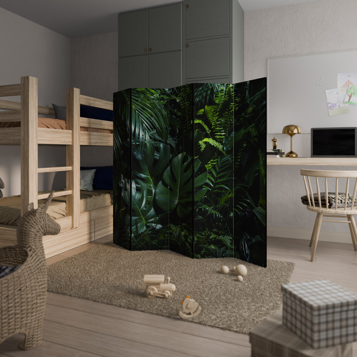 NATURE'S CLANDESTINE REVERIE 5-Panel Room Divider