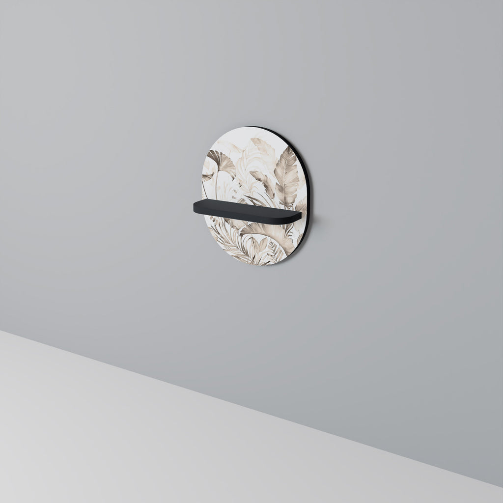 Étagère d'art ovale WILD TENDERNESS en finition noire