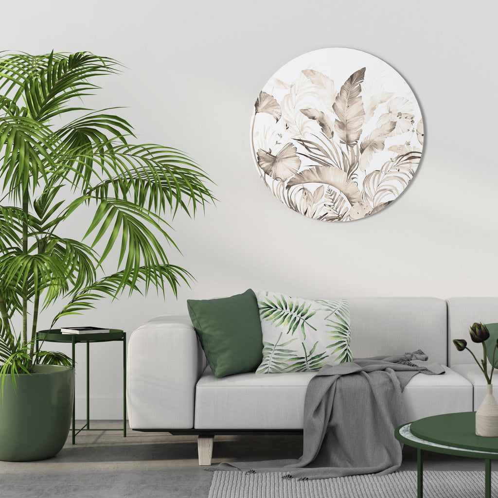 TENDRESSE SAUVAGE Art mural rond