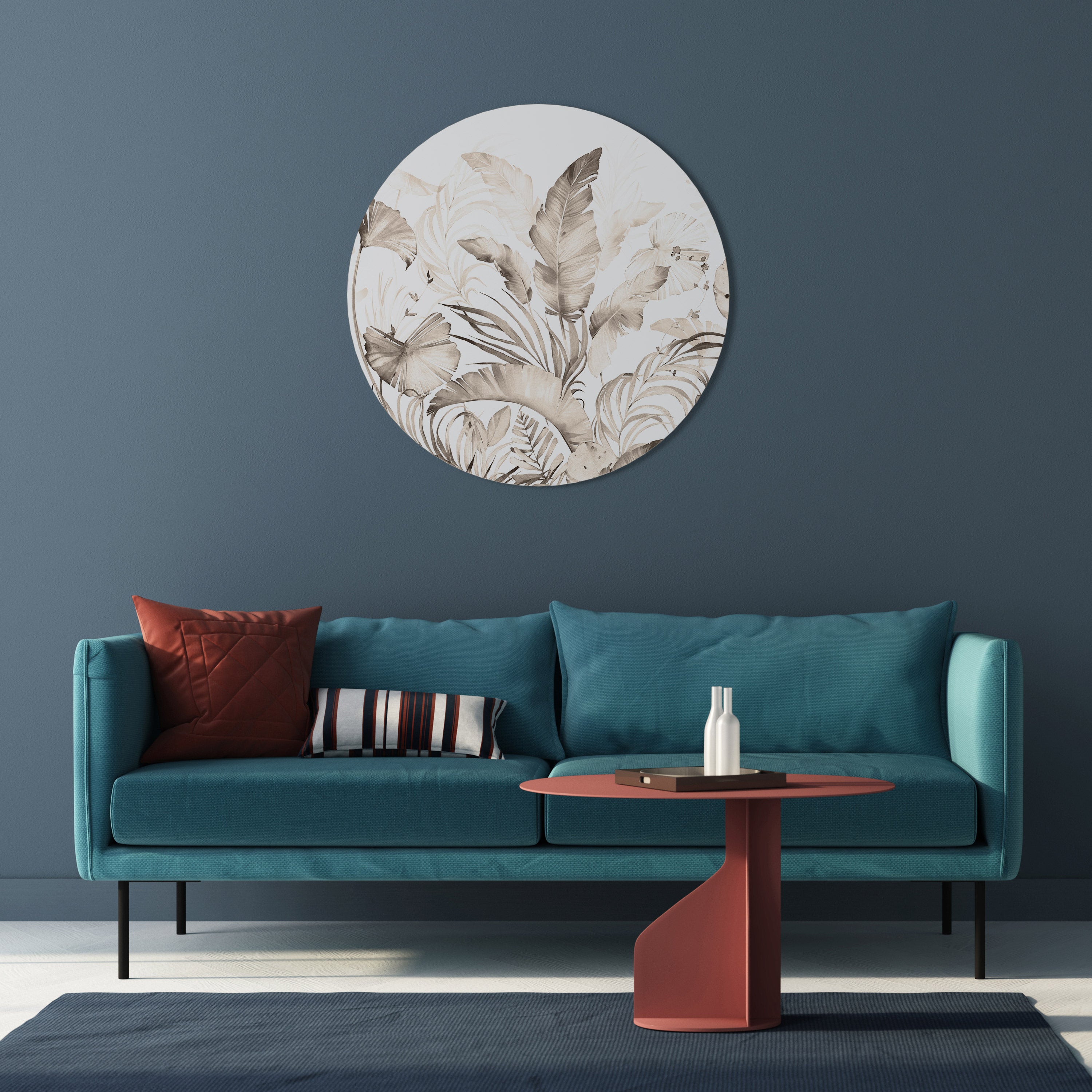 TENDRESSE SAUVAGE Art mural rond