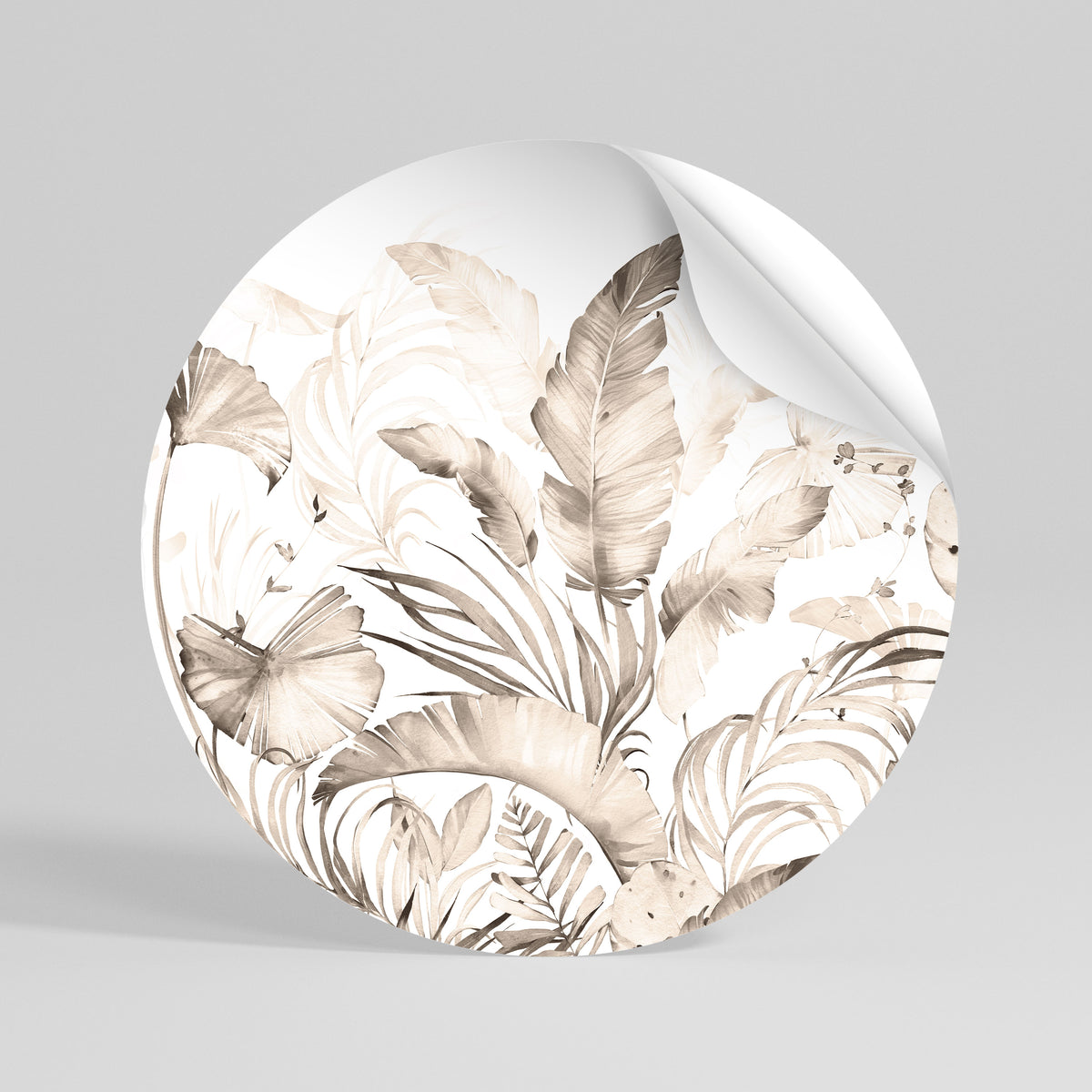 WILD TENDERNESS Peel and Stick Round Sticker