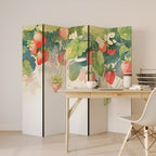 STRAWBERRY DREAMSCAPE 5-Panel Room Divider