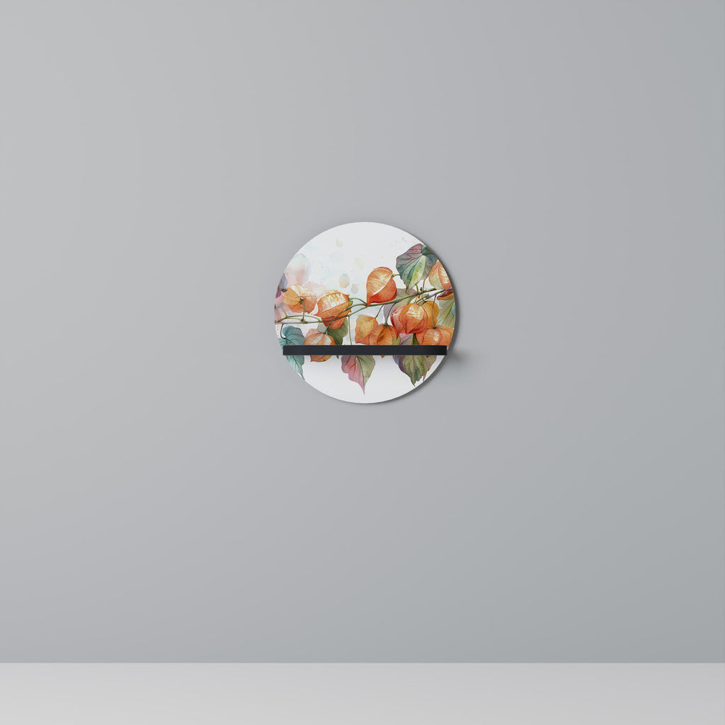 Étagère ronde FLEETING DAYS en finition noire