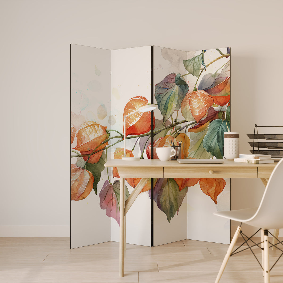 FLEETING DAYS 4-Panel Room Divider