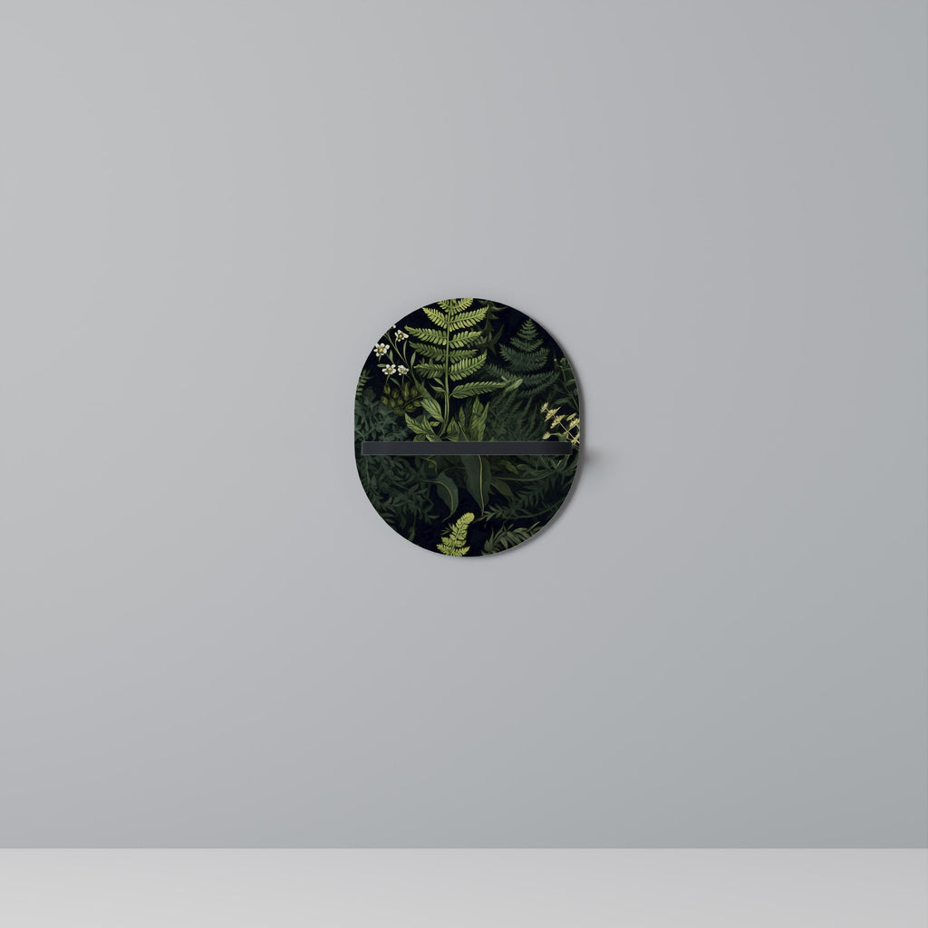 Étagère d'art ovale FOREST WONDERS en finition noire