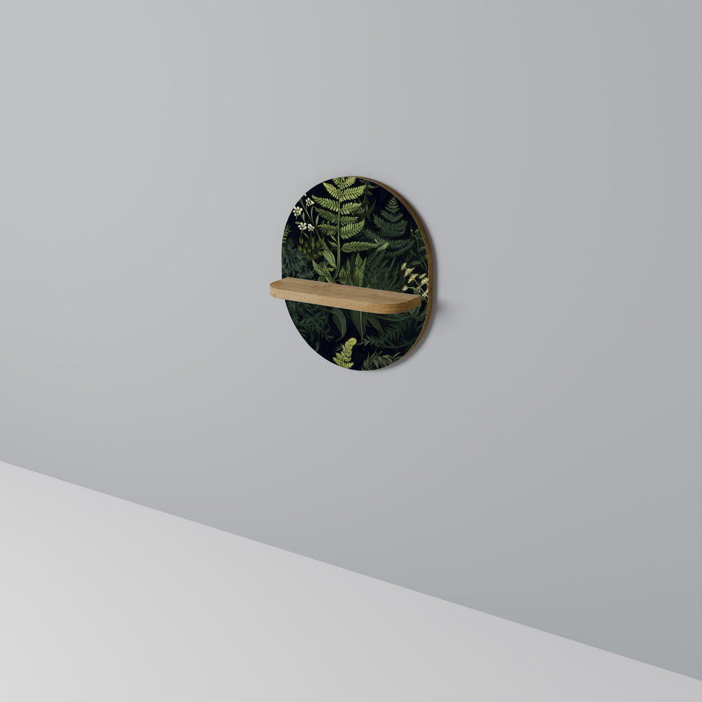 Étagère d'art ovale FOREST WONDERS effet chêne