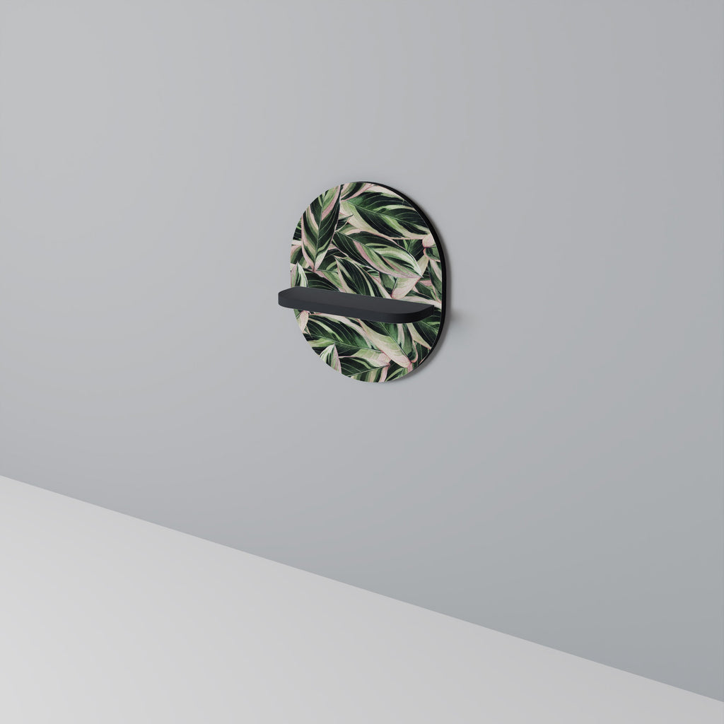 Étagère d'art ovale EERIE STROMANTHE en finition noire