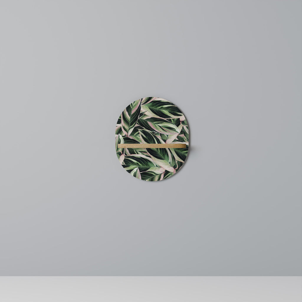 Étagère d'art ovale EERIE STROMANTHE effet chêne