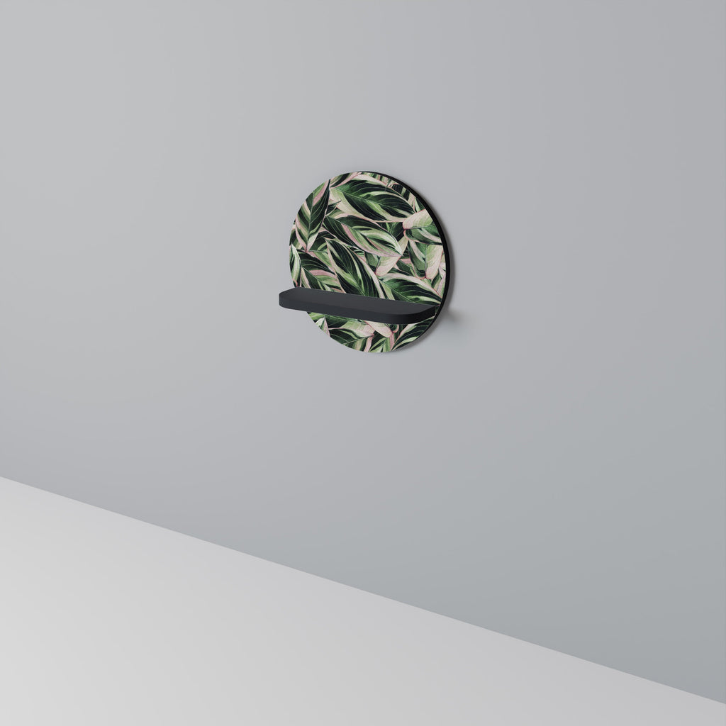 Étagère d'art ronde EERIE STROMANTHE en finition noire