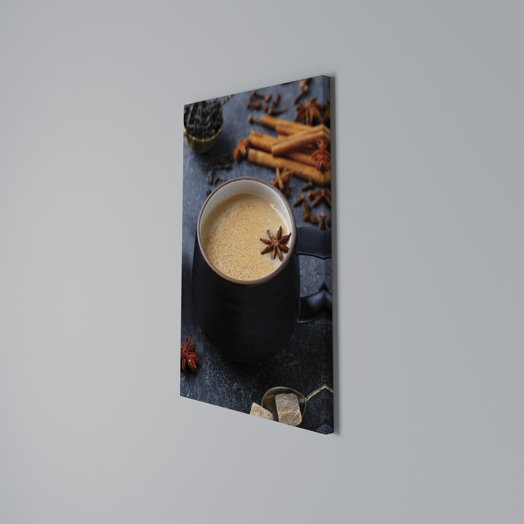 WARMTH IN A CUP Vertical Canvas Print