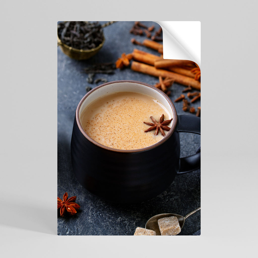 WARMTH IN A CUP Peel and Stick Vertical Poster