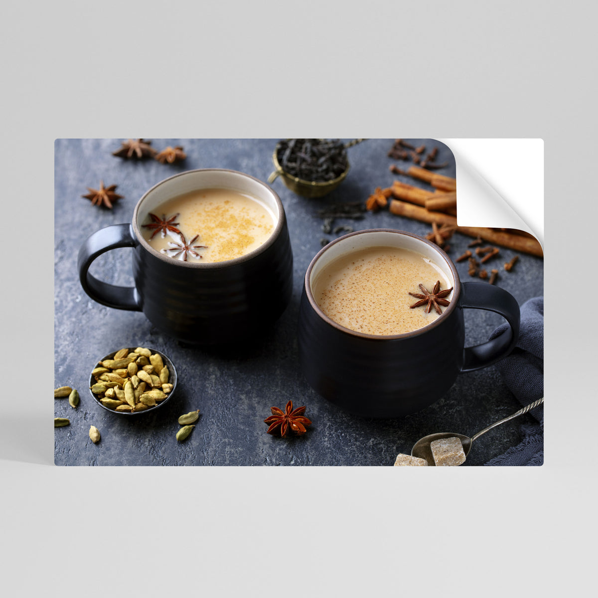 WARMTH IN A CUP Peel and Stick Horizontal Poster