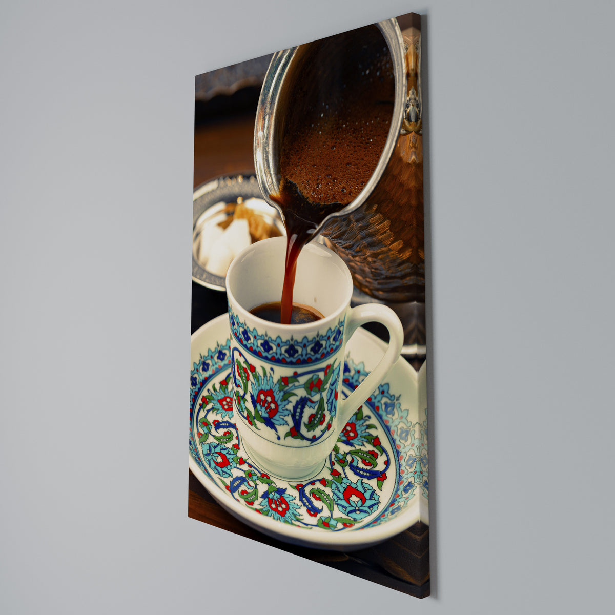 TRADITION IN A CUP Vertical Canvas Print