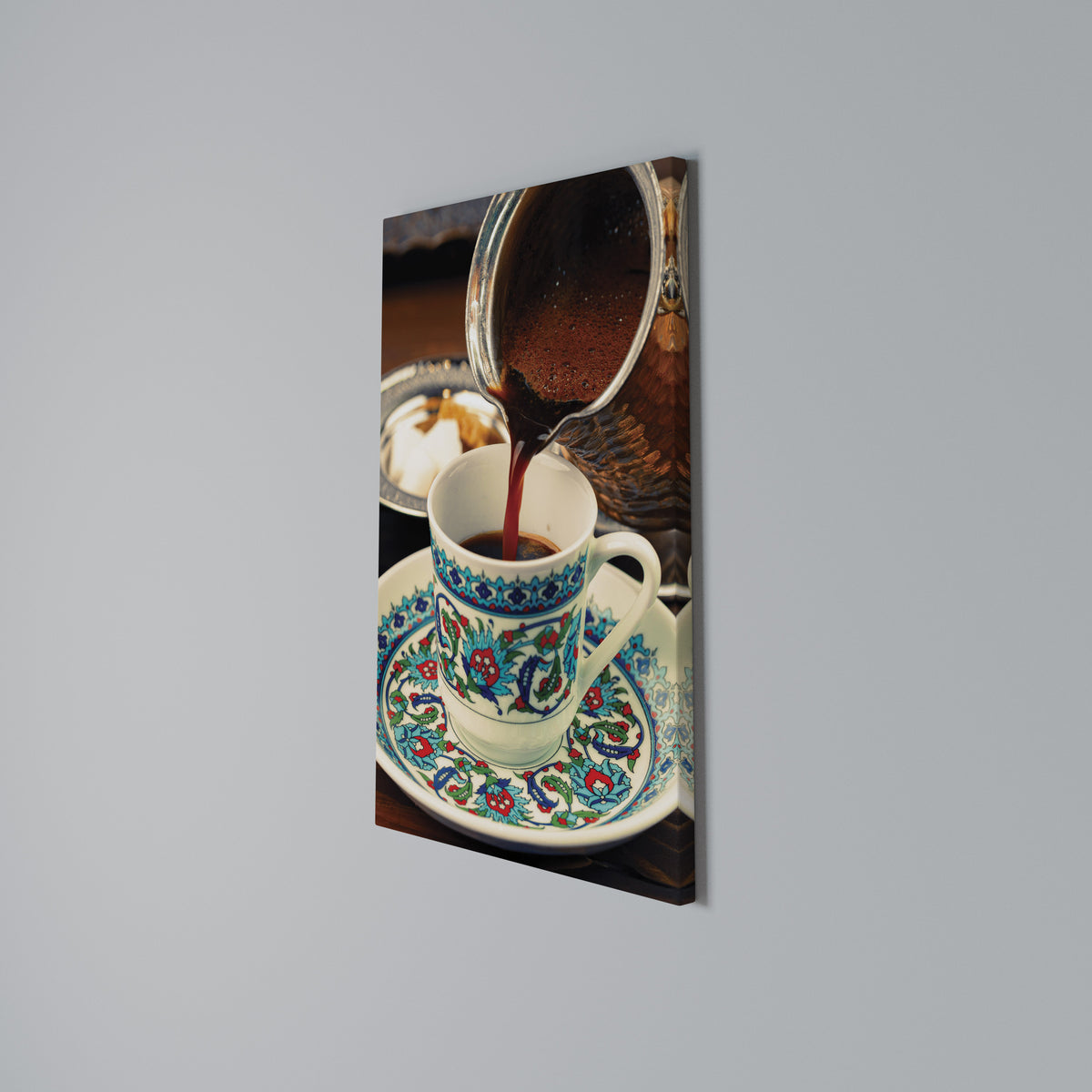 TRADITION IN A CUP Vertical Canvas Print