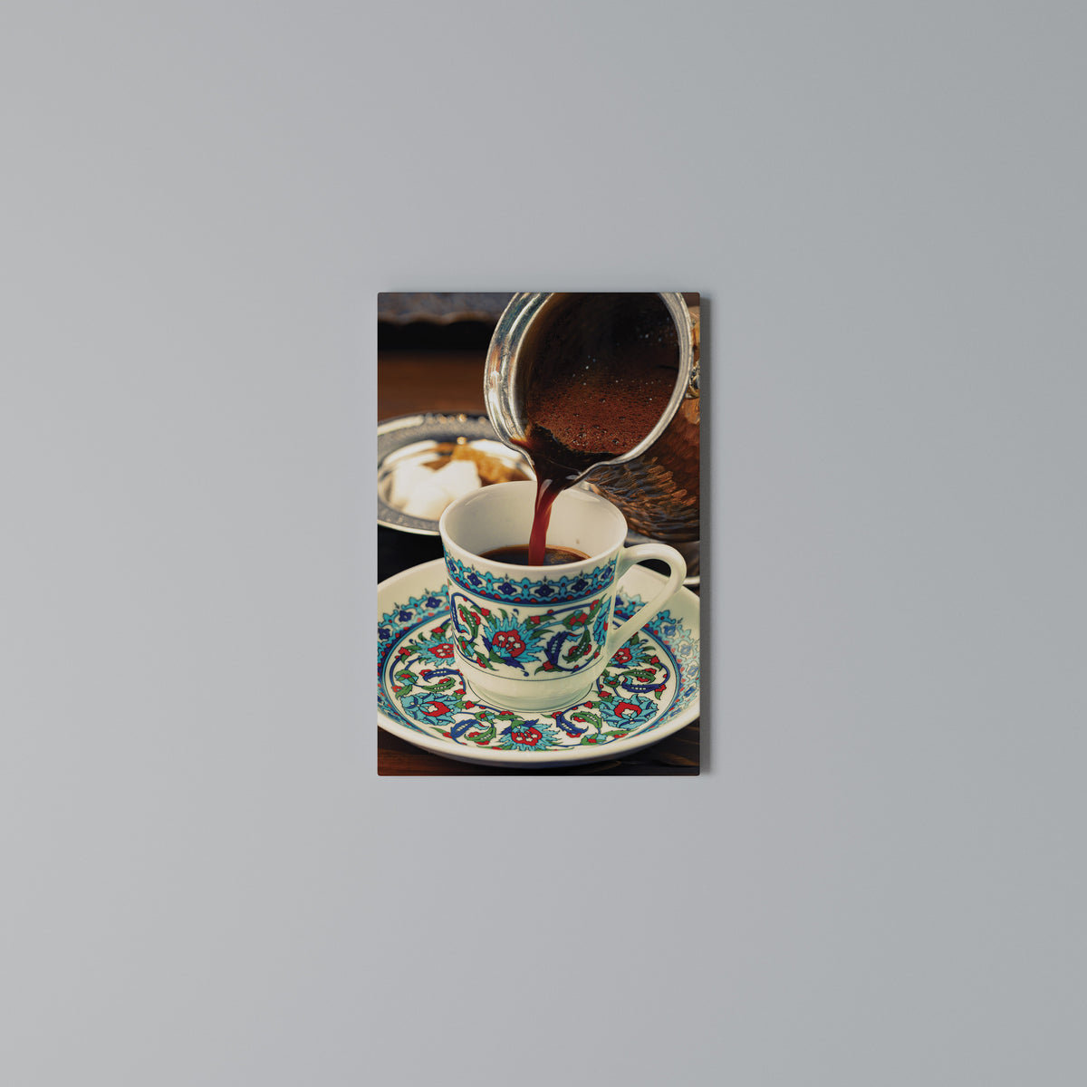 TRADITION IN A CUP Vertical Canvas Print