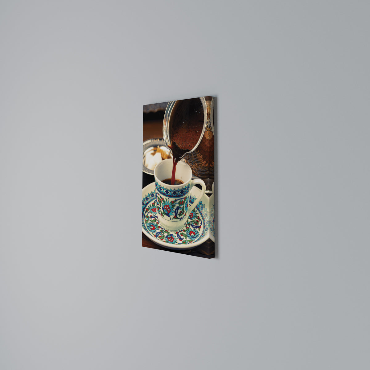 TRADITION IN A CUP Vertical Canvas Print