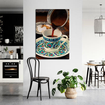 TRADITION IN A CUP Vertical Canvas Print