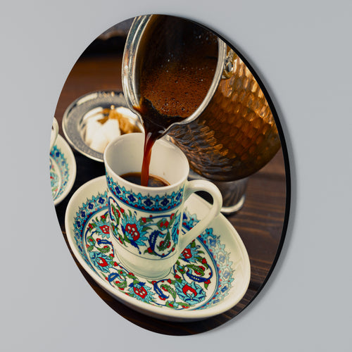 TRADITION IN A CUP Round Wall Art