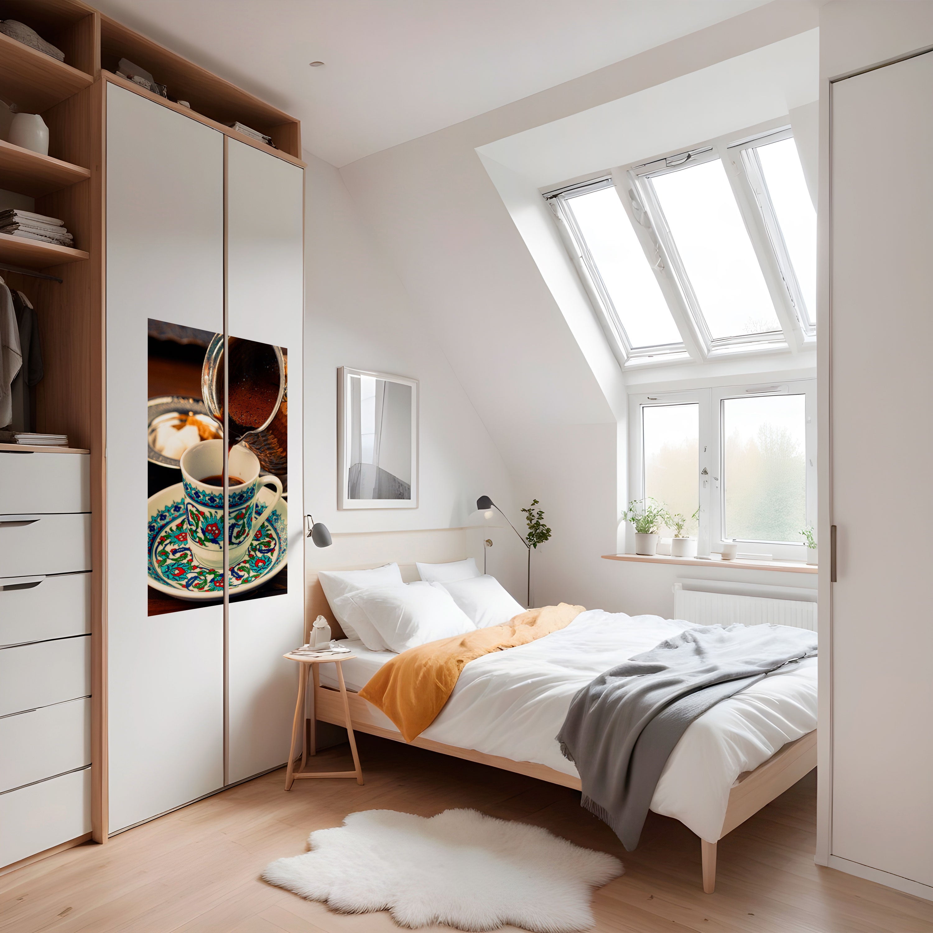 Affiche verticale autocollante TRADITION DANS UNE TASSE