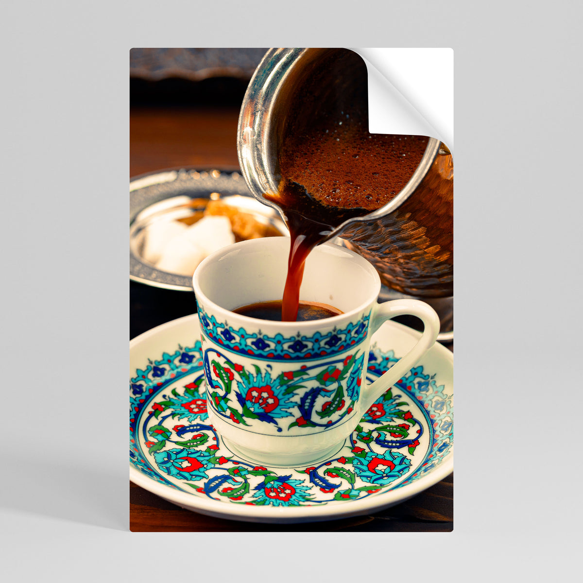 TRADITION IN A CUP Peel and Stick Vertical Poster
