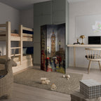 LONDON'S TIMELESS VIBES 3-Panel Room Divider