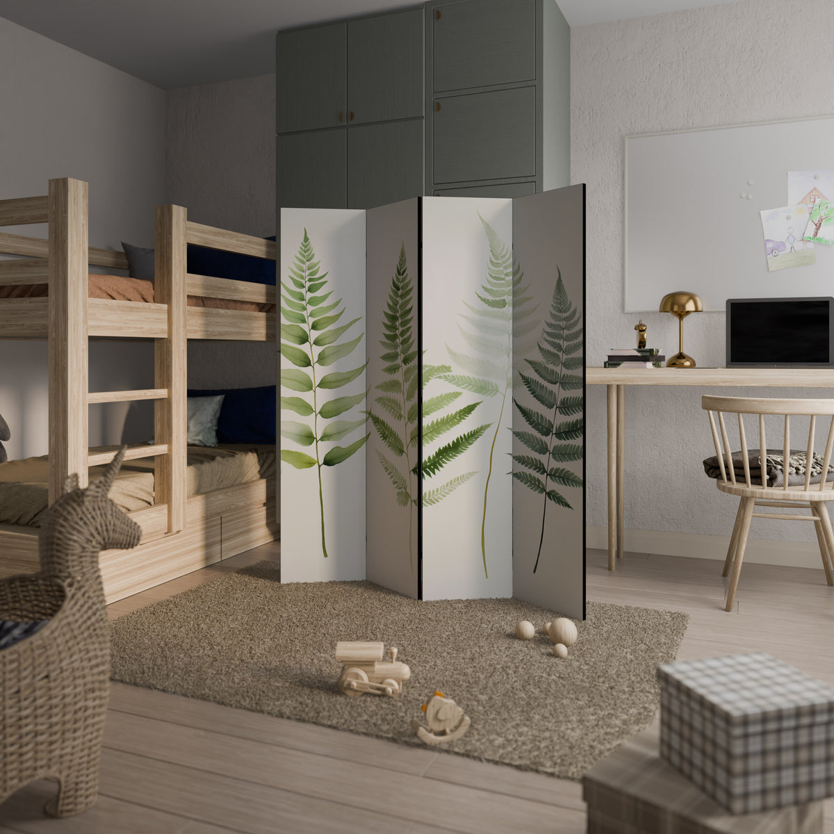 FERN MAJESTY 4-Panel Room Divider