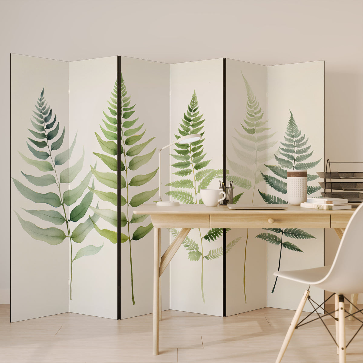 FERN MAJESTY 6-Panel Room Divider