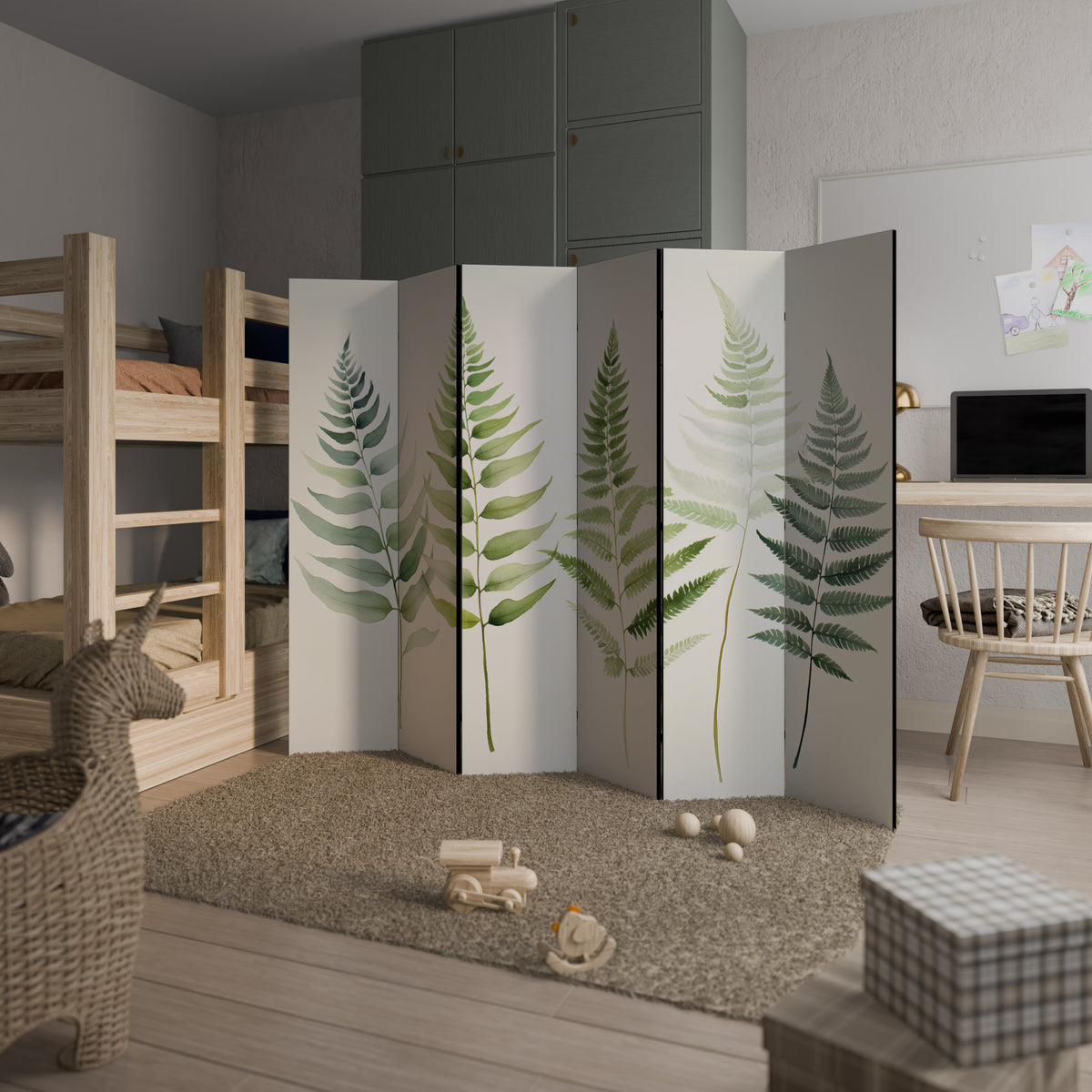 FERN MAJESTY 6-Panel Room Divider