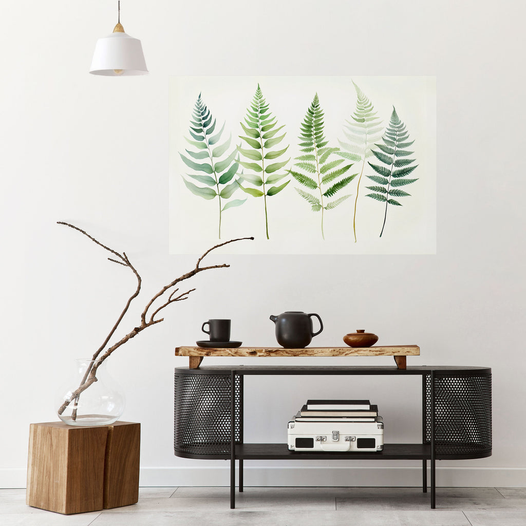 Affiche horizontale autocollante FERN MAJESTY