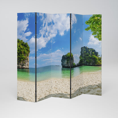 SUN-KISSED HAVEN 5-Panel Room Divider