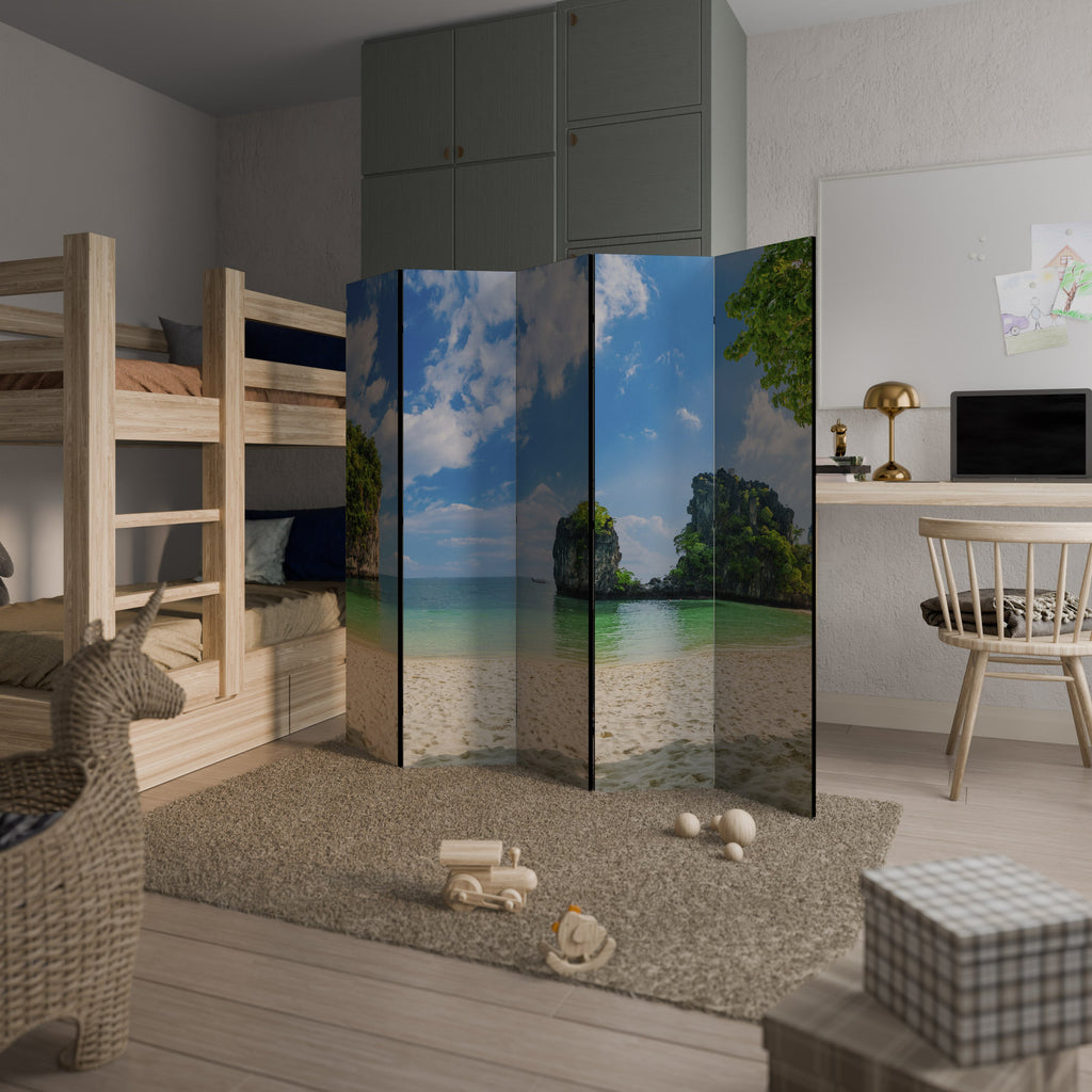 Paravent décoratif à 5 panneaux SUN-KISSED HAVEN