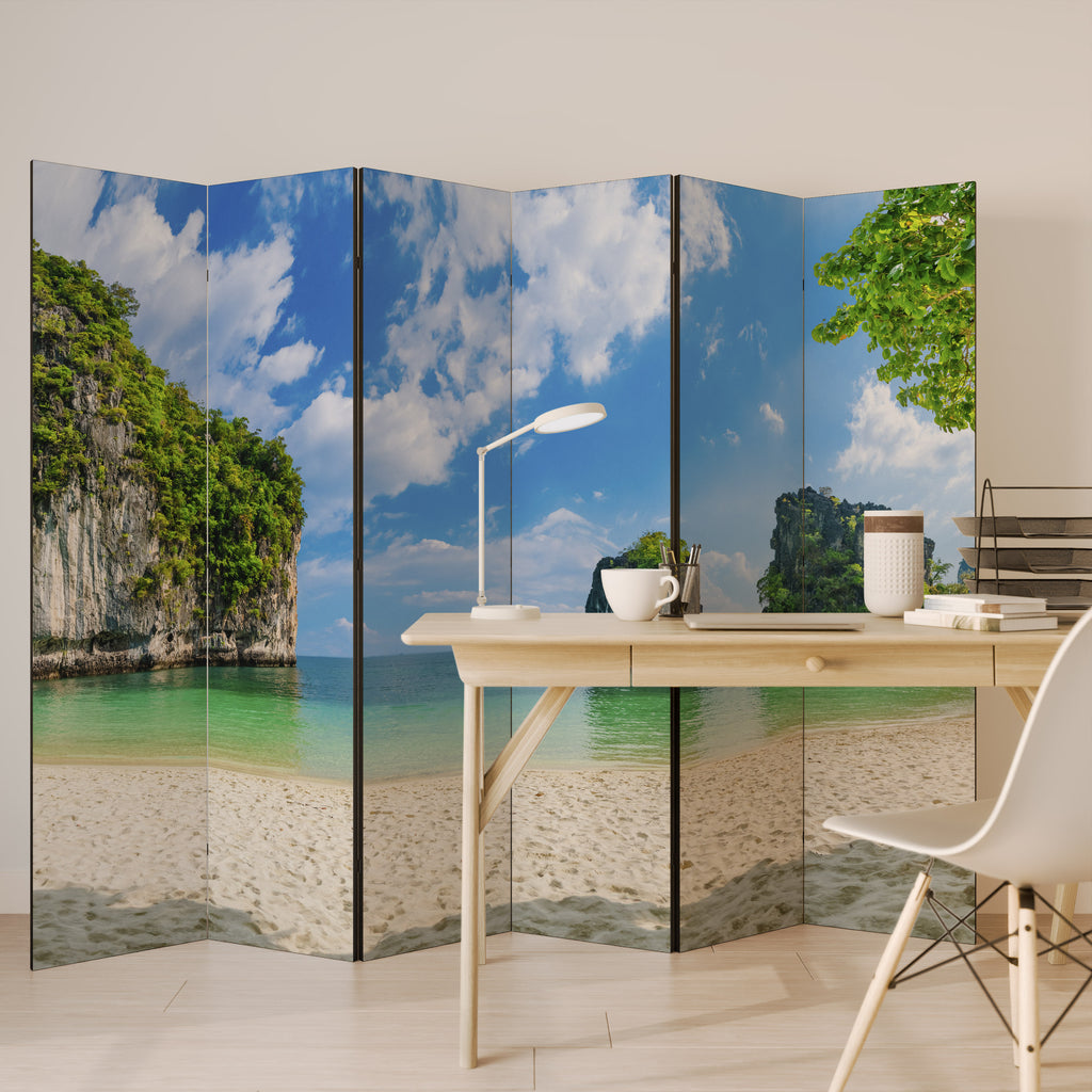 SUN-KISSED HAVEN 6-Panel Room Divider