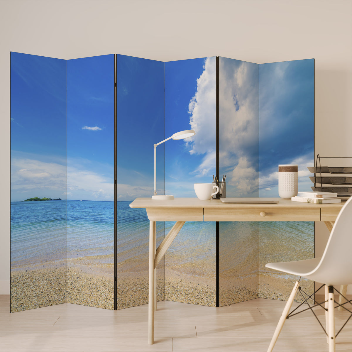 TIDES OF TIME 6-Panel Room Divider