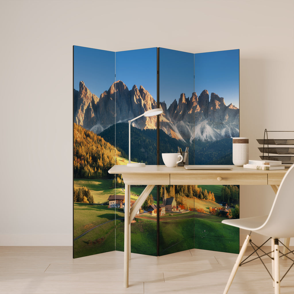 MOUNTAIN DREAMSCAPE 4-Panel Room Divider
