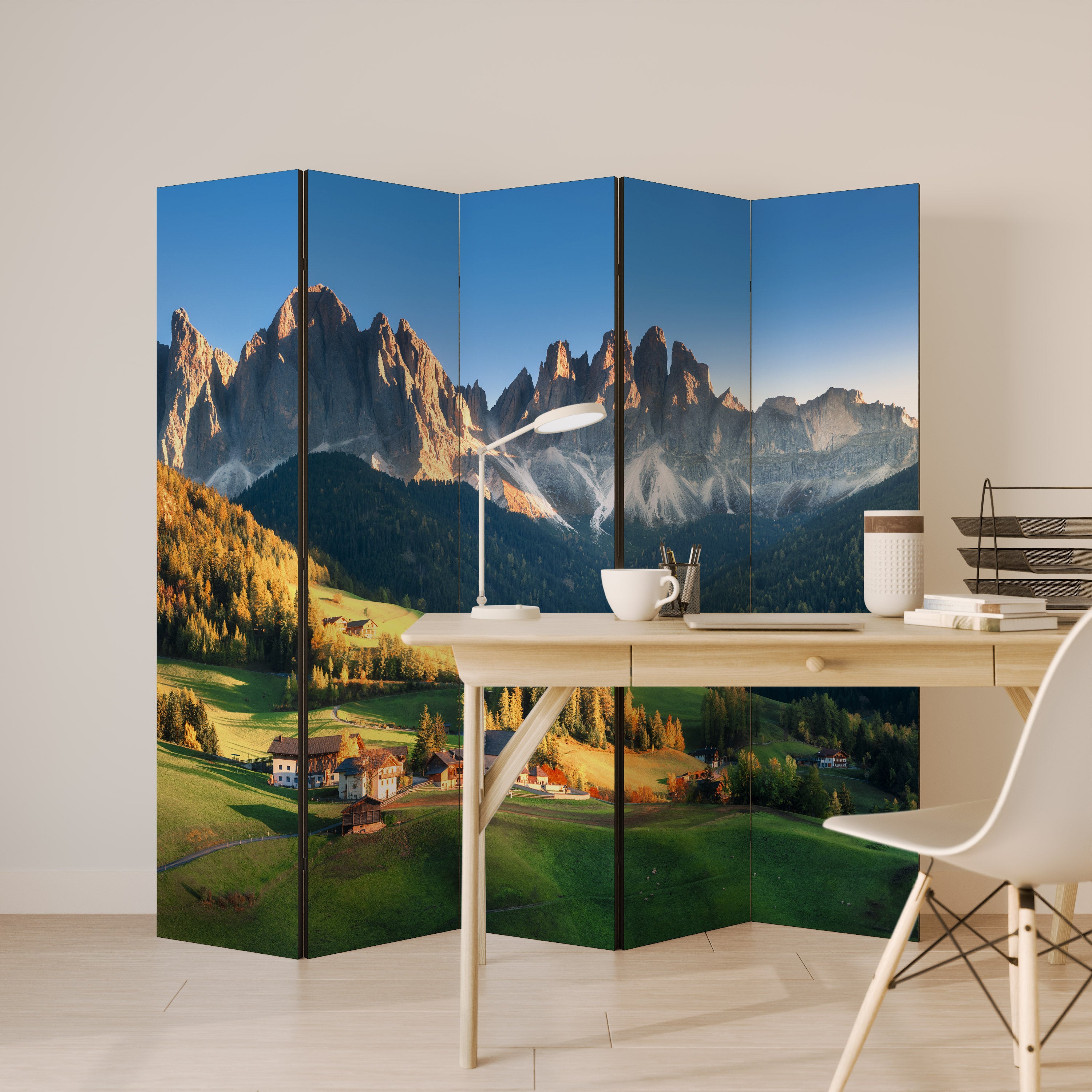 MOUNTAIN DREAMSCAPE 5-Panel Room Divider
