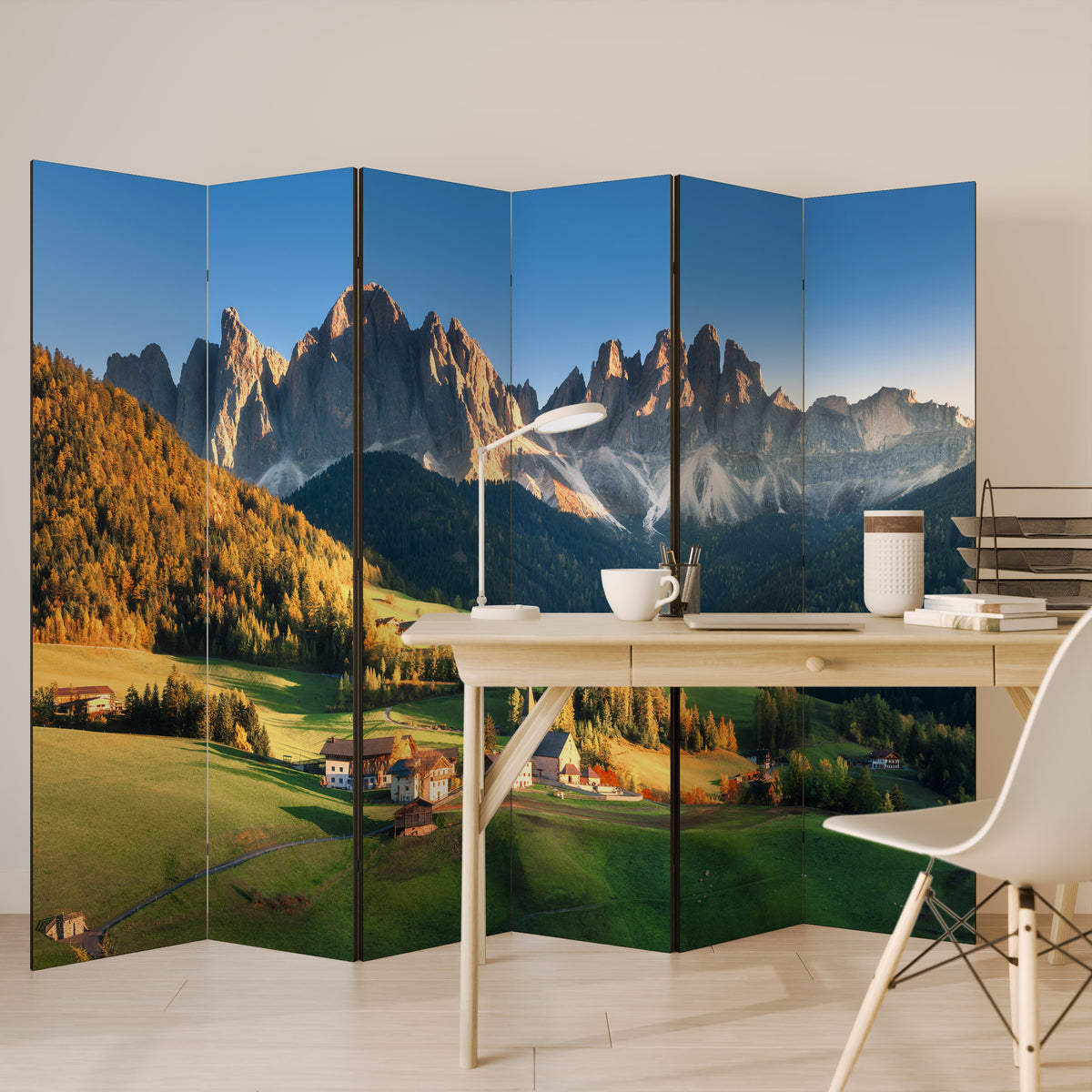 MOUNTAIN DREAMSCAPE 6-Panel Room Divider