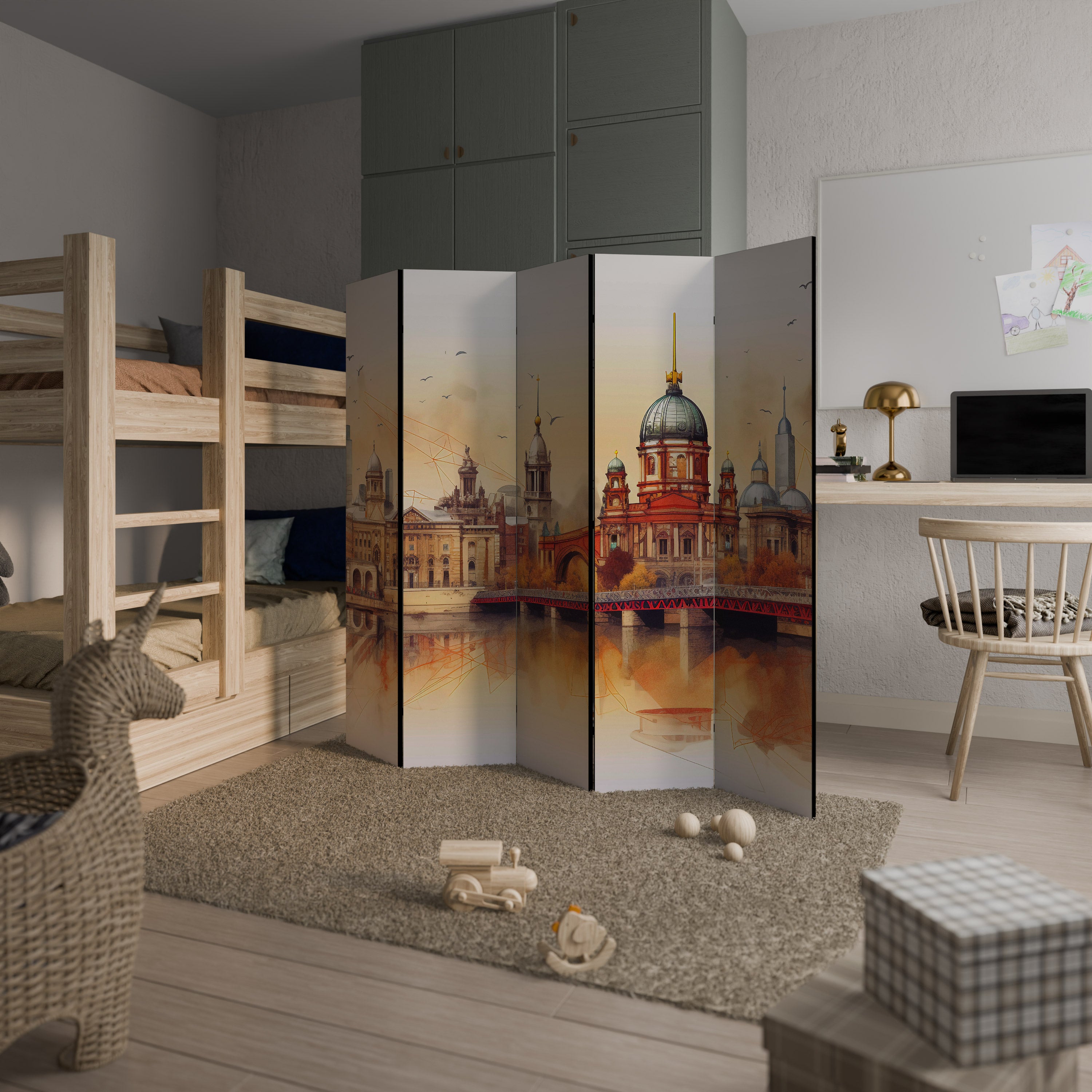 BERLIN SPIRIT 5-Panel Room Divider
