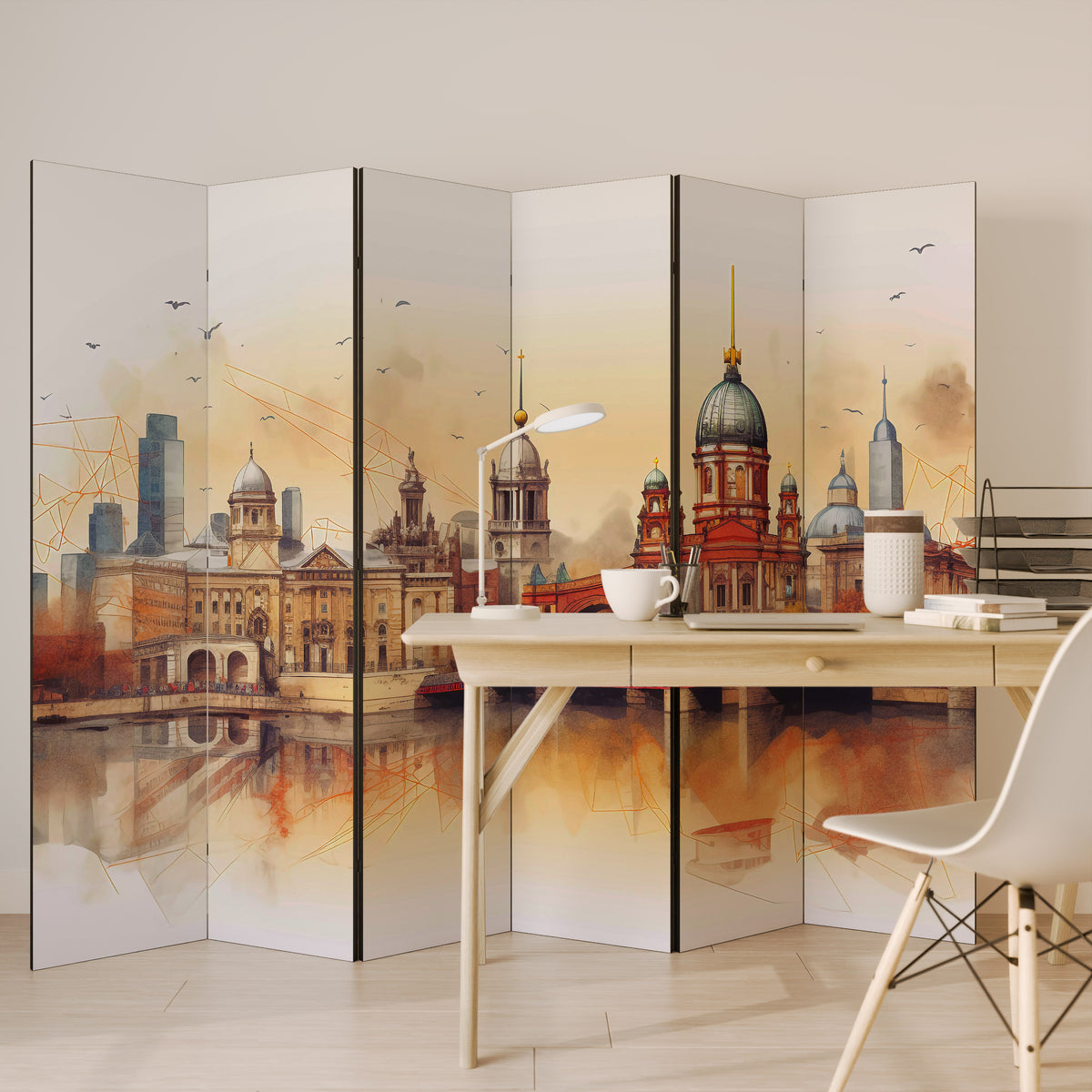 BERLIN SPIRIT 6-Panel Room Divider