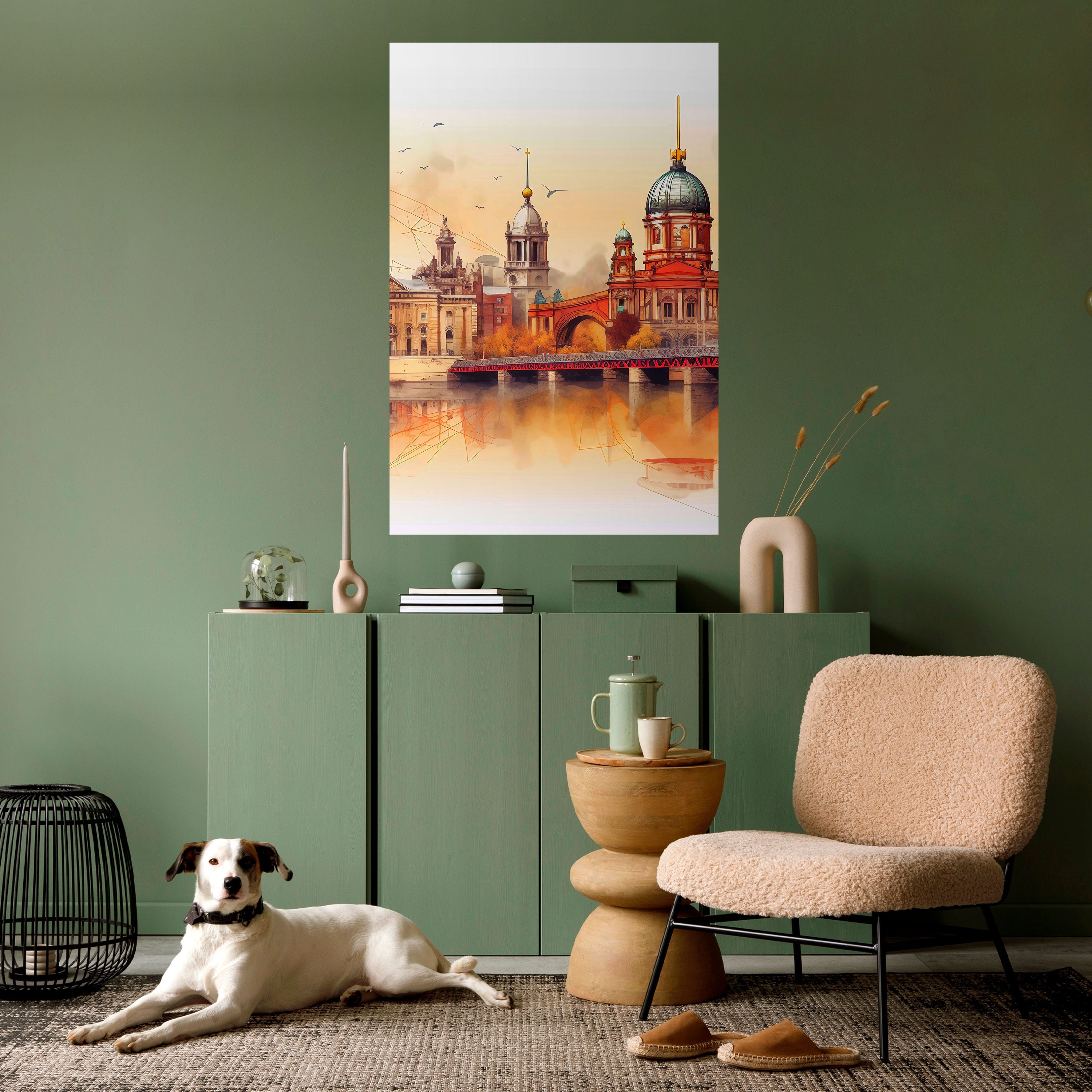 Affiche verticale autocollante BERLIN SPIRIT