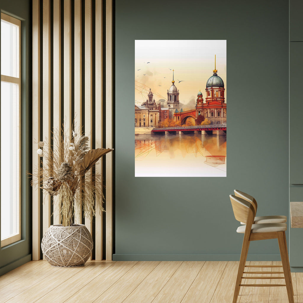 Affiche verticale autocollante BERLIN SPIRIT