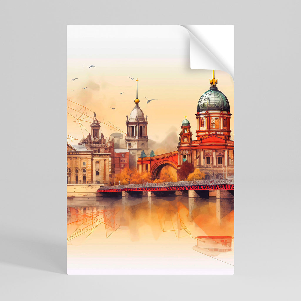 Affiche verticale autocollante BERLIN SPIRIT