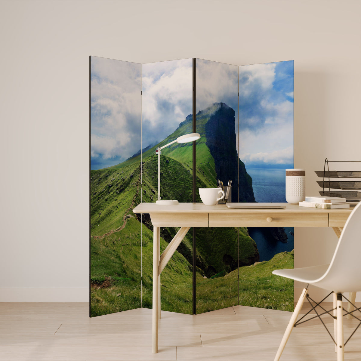 CLIFFS OF TRANQUILITY 4-Panel Room Divider