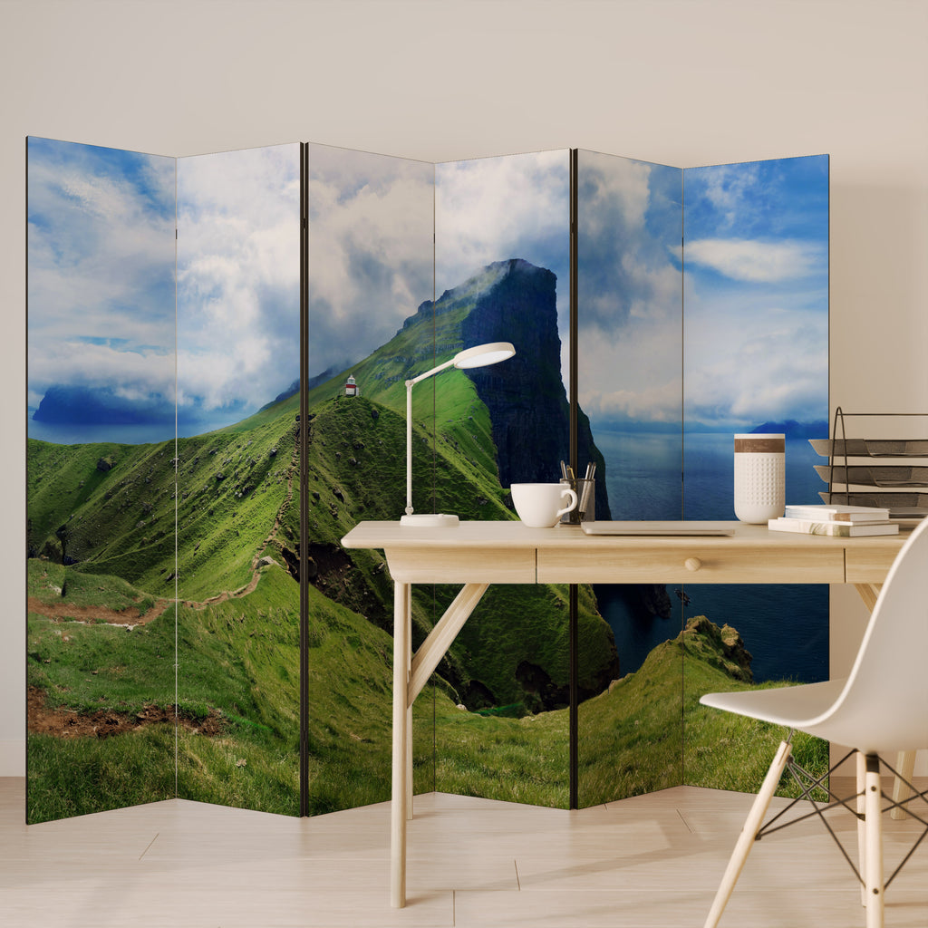 CLIFFS OF TRANQUILITY 6-Panel Room Divider