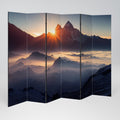 MOUNTAINS AT DAWN 6-Panel Room Divider