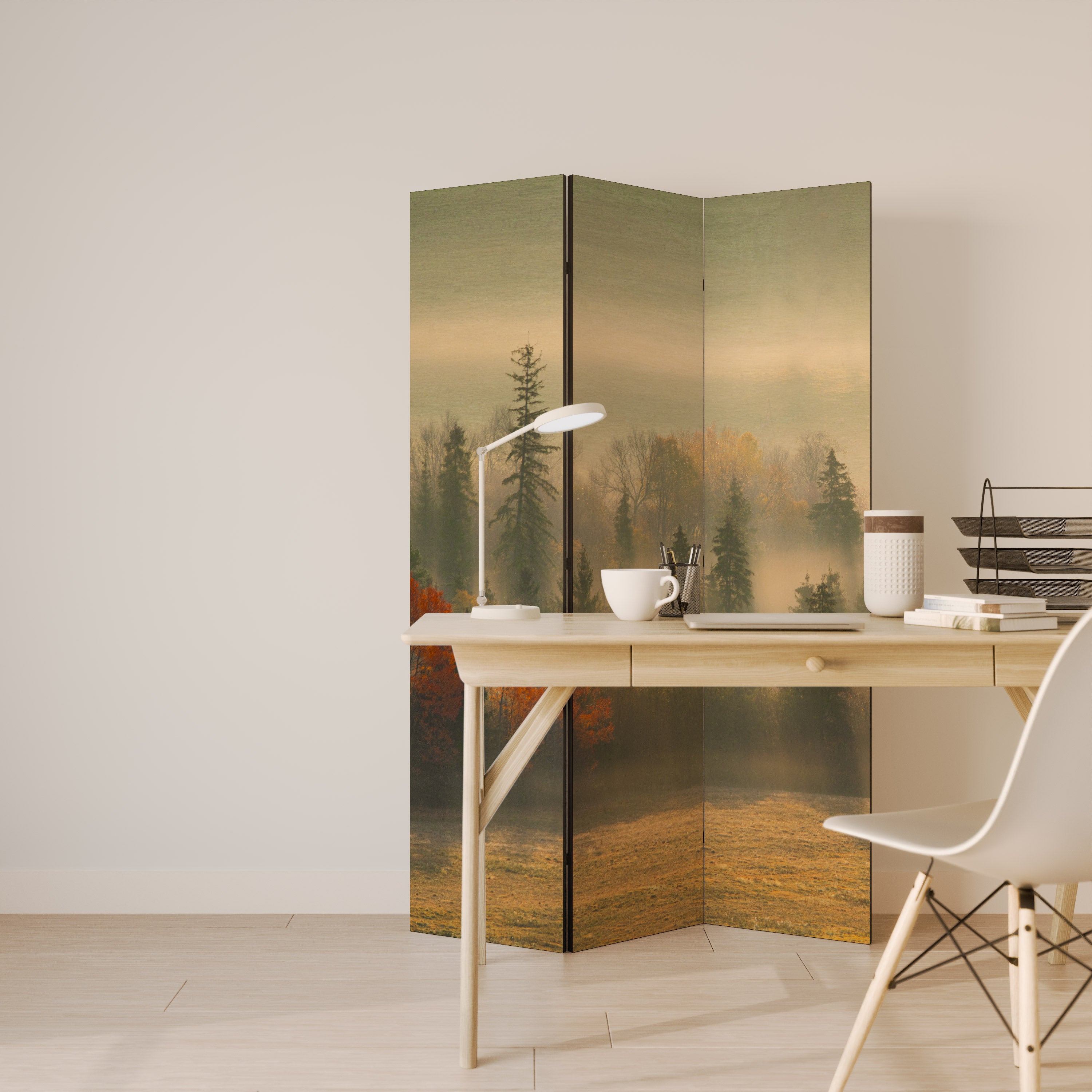 GILDING HOURS 3-Panel Room Divider