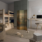 GILDING HOURS 3-Panel Room Divider