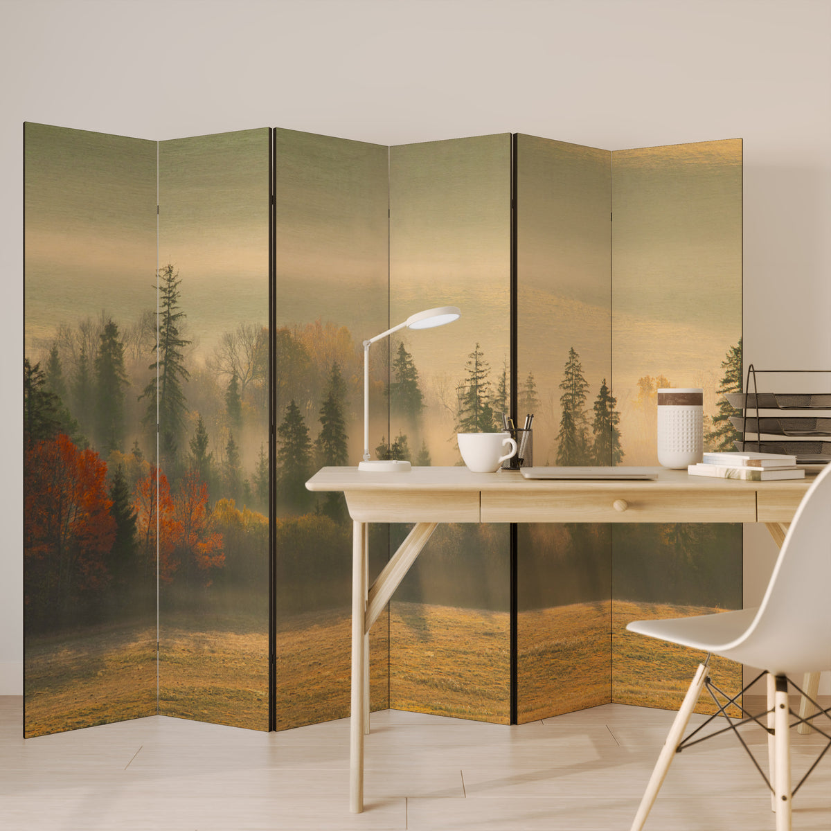 GILDING HOURS 6-Panel Room Divider