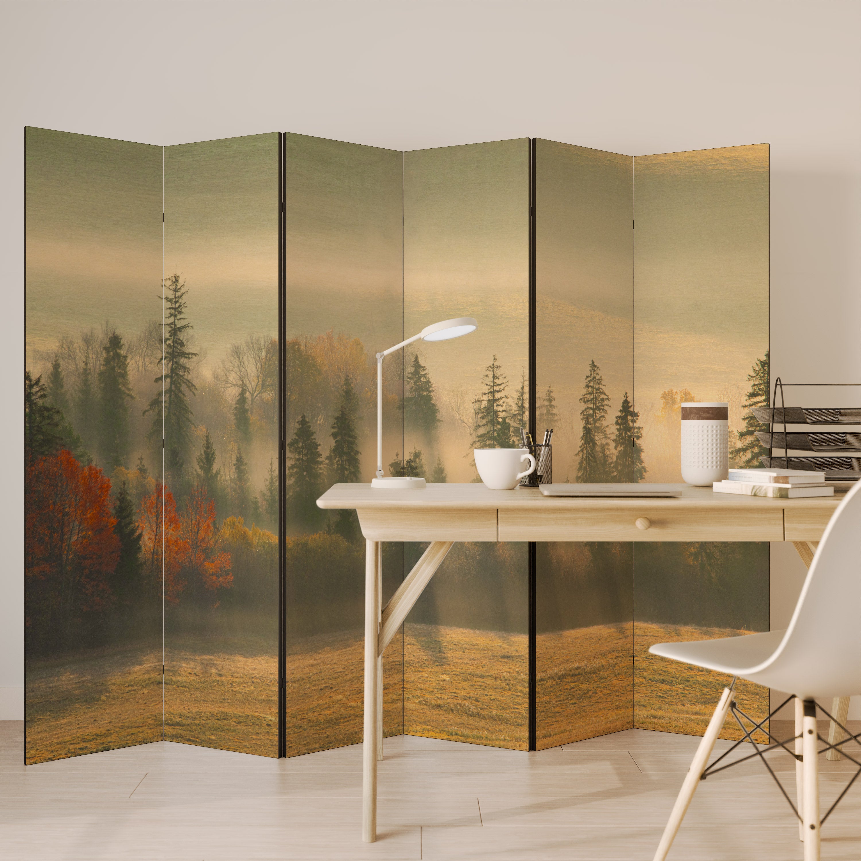 GILDING HOURS 6-Panel Room Divider