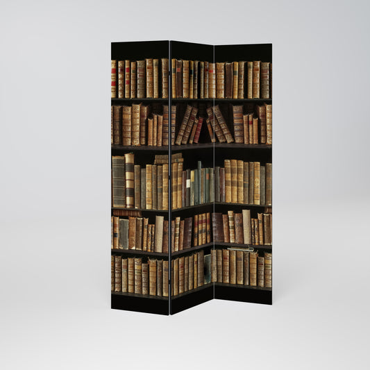 SHELVES OF TIME 3-Panel Room Divider